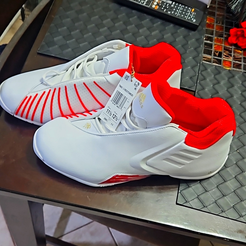 Adidas T-Mac 3 Restomod White Better Scarlet